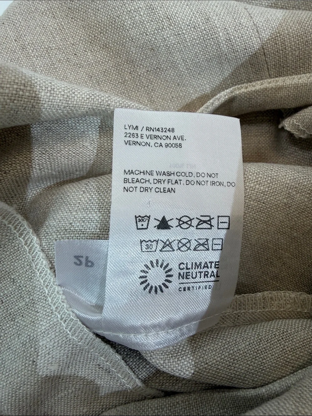 Reformation Wide Leg High Rise 100% Linen Pants Size 2P Tan Natural Color